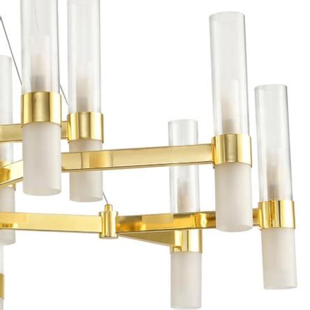 Lampa wisząca CANDELA 15 złota 120 cm DN1505 15 gold Step into