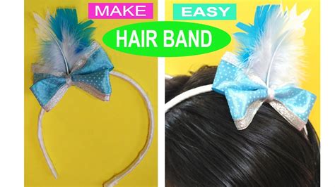 How To Make Hair Band Easy And Attractive Hair Band At Home Diy Hair Accessory Hair Craft