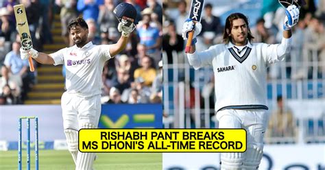 ENG Vs IND Rishabh Pant Breaks MS Dhoni S Record After Scoring 89 Ball