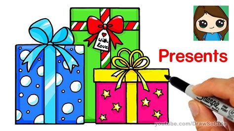 How To Draw A Present Step By Step – Warehouse of Ideas