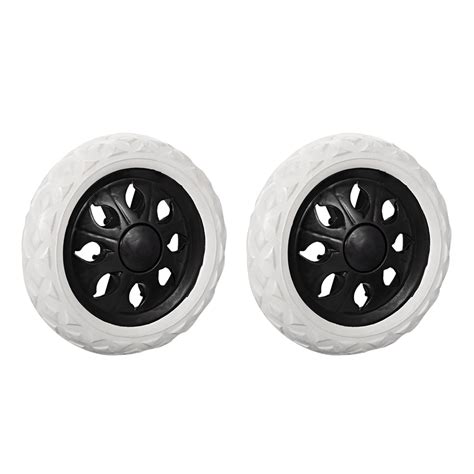 Shopping Cart Wheels Trolley Caster Replacement 6.5-Inch Dia Black 2pcs ...