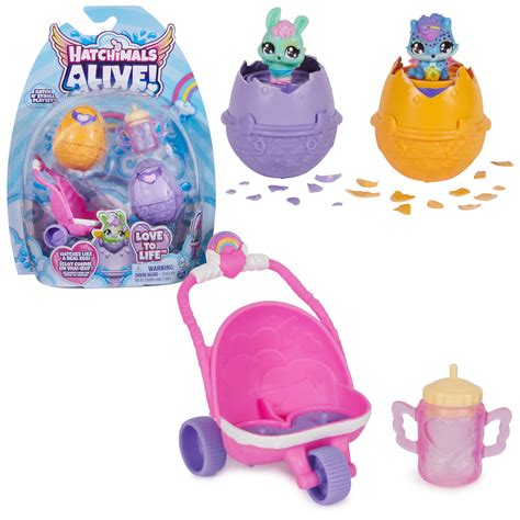 Hatchimals Alive Hatch N Stroll Playset With Stroller Walmart