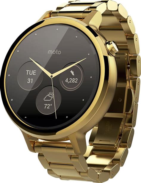 Customer Reviews Motorola Moto 360 2nd Generation Womens Smartwatch 42mm Stainless Steel Gold