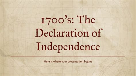 1700 S The Declaration Of Independence Presentation