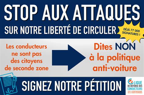 STOP AUX ATTAQUES SUR NOTRE LIBERTÉ DE CIRCULER