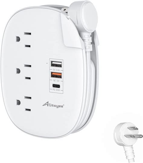 Alitayee Regleta De Alimentaci N Usb C De W Regleta De Alimentaci N