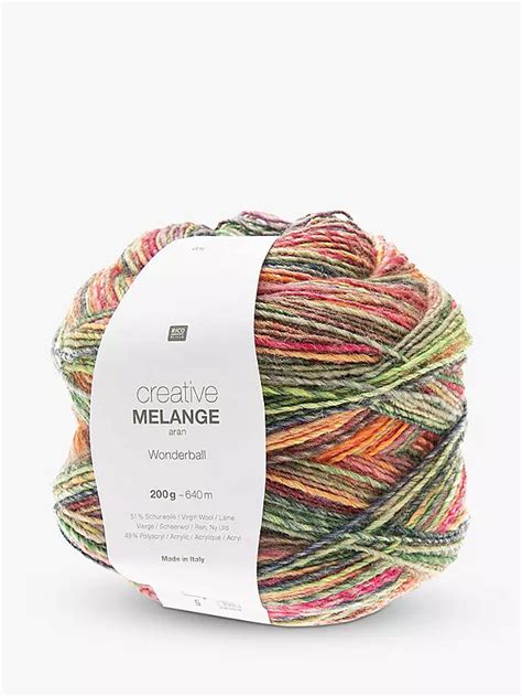 Rico Creative Melange Aran Wonderball Sew Knit Craft