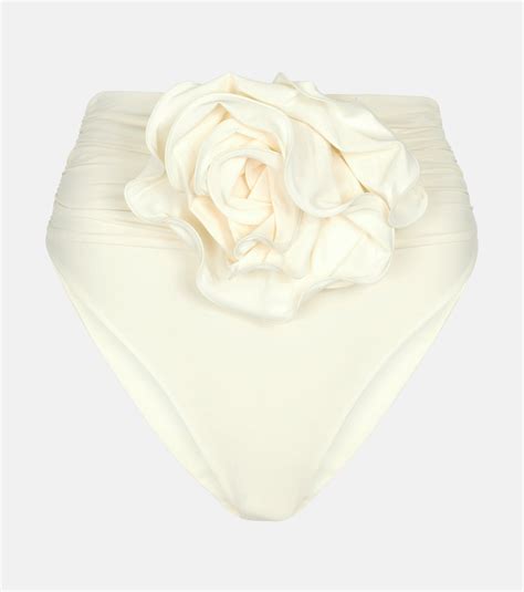 Magda Butrym Appliquéd high rise bikini bottoms Magda Butrym