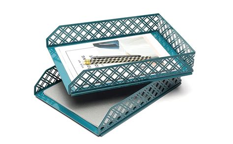 Exerz Letter Trays Pcs Stackable Paper Sorter Desk Organiser File Tray