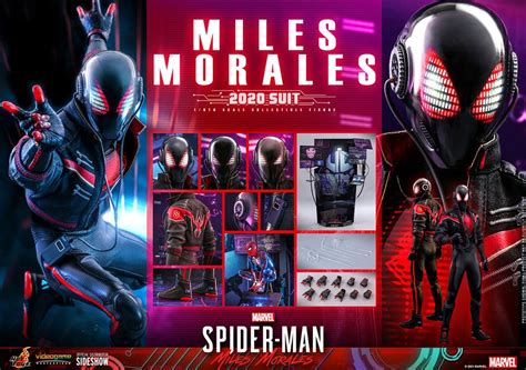 Hot Toys Spider Man Miles Morales Suit Action Figure Video Game Masterpiece