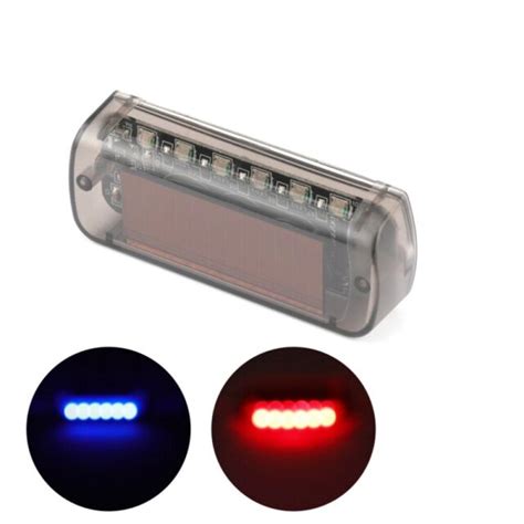 Hot Car Solar Power Led Dummy Alarm Warning Security Anti Theft Flashing Light Ebay