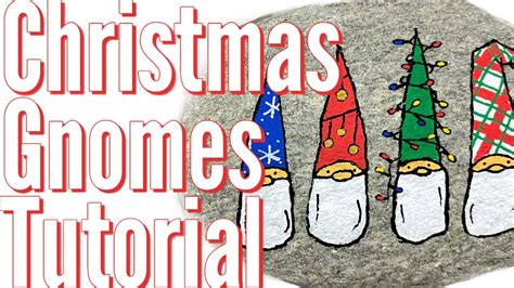 Christmas Gnome Drawing Tutorial For Beginners Rock Painting 101