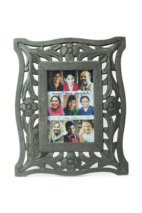 Hand Carved Mango Wood Frame 2 26 5x21 7cm Fits 4 X6 Photo Hand