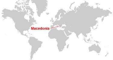 Macedonia On The World Map - Alvina Margalit