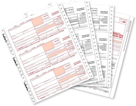 Amazon Blue Summit Supplies 2024 1099 NEC 4 Part Carbonless Tax