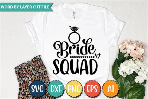 Bride Squad Svg Graphic By Graphicpicker · Creative Fabrica