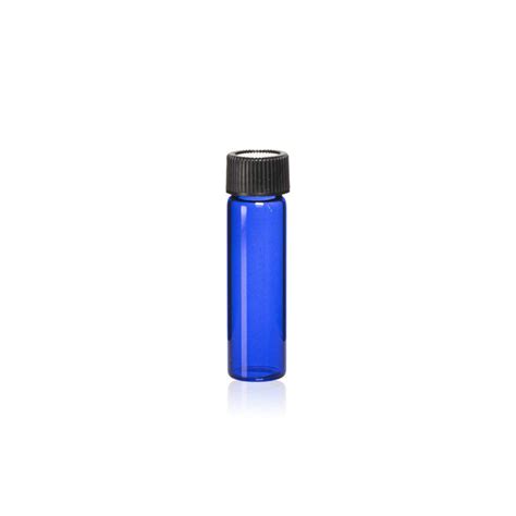 2 Dram Cobalt Blue Glass Vial W Cap