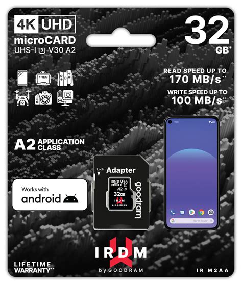 Karta pamięci GOODRAM microSDHC IR M2AA A2 UHS 1 U3 V30 32GB