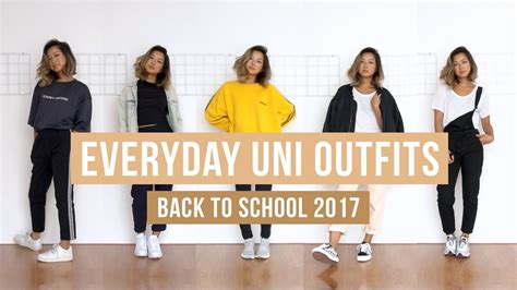 Everyday Uni Outfits | clothesnbits - YouTube