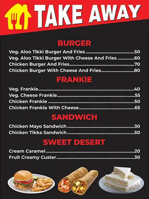 Menu Of Take Away Malad West Mumbai