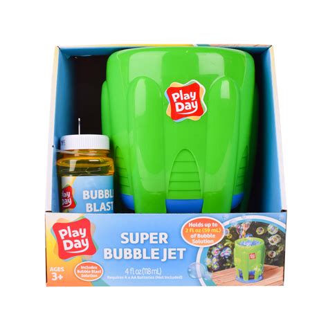 Play Day Bubble Jet Includes 4oz Bubble Solution Unisex Children