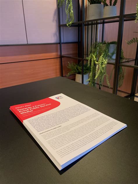 Policy brief: Towards a Future-Proof Public Service Media? Lessons from