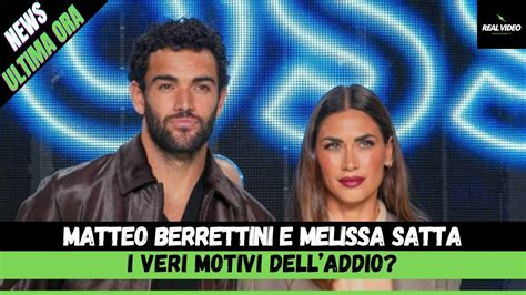 Matteo Berrettini E Melissa Satta I Veri Motivi Delladdio YouTube