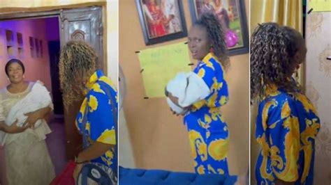 Nigerian Father Gives Wife And Newborn A Grand Welcome Video Melts