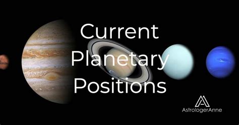 Where Are The Planets Get Current Planetary Positions Now