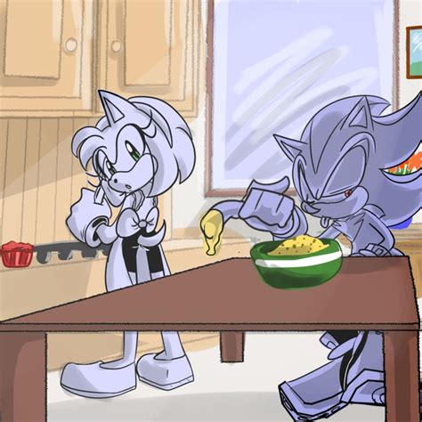 Shadamy Week Cookingggg By Shadowychica On Deviantart Shadow And Amy