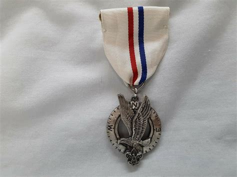 Bsa Eagle Boy Scout Explorer Award Sterling Silver 1954 1958 Type 2