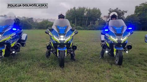 Dolno L Scy Policjanci Odebrali Nowe Motocykle Youtube