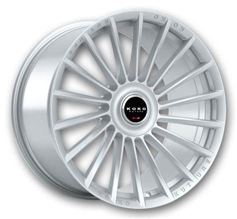 Koko Kuture Wheels Urfa FF 22x10 5 Gloss Silver 5x114 3 30mm 73 1mm