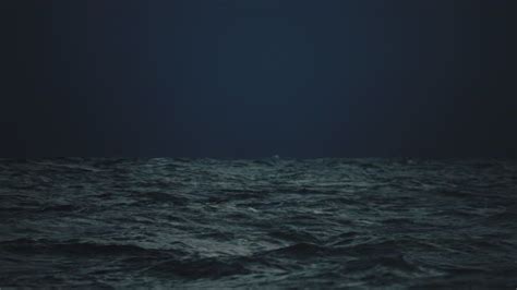 The Ocean Is Dark And Stormy At Night