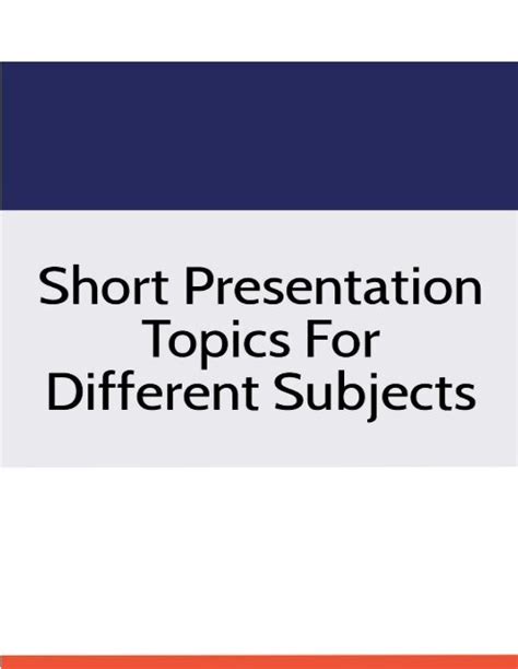 How To Presentation Topics Helpful Presentation Topic Ideas For