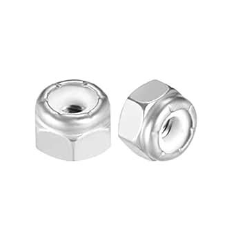 Uxcell Hex Lock Nuts Stainless Steel Nylon Insert Self Locking