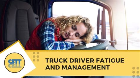 Truck Driver Fatigue And Management Cs Transport Training