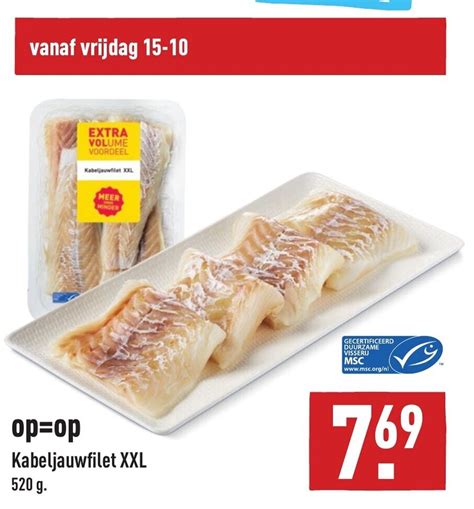 Kabeljauwfilet XXL 520g Aanbieding Bij ALDI