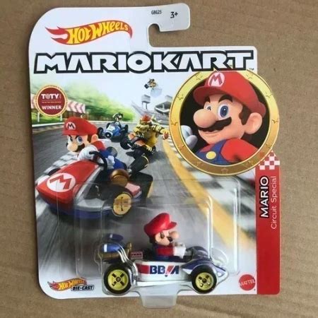 Carro Carrinho Miniatura Mario Circuit Special Super Mario Bros Estilo Hot Wheels Escala
