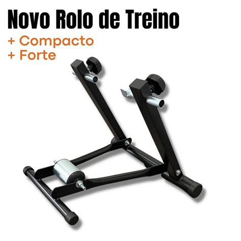 Rolo De Treino Bike Ciclismo Dobrável e Compacto Faz a Boa