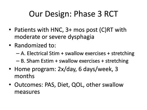 Re Thinking My Phase 3 Randomized Controlled Trial Asha Journals Academy