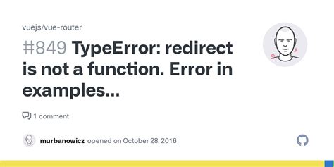 TypeError Redirect Is Not A Function Error In Examples Issue