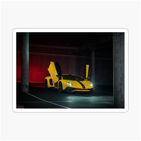 "Lamborghini Aventador SV" Sticker for Sale by JackyC66 | Redbubble