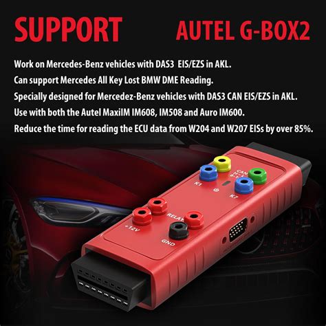 Original Autel G BOX2 Tool For Mercedes Benz All Key Lost Work With