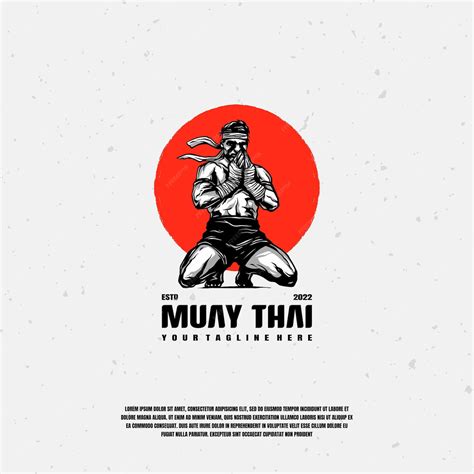 Premium Vector Muay Thai Fighter Logo Illustration Premium Vector