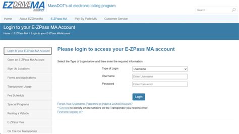 How To Log In To Your Mass Ez Pass Account In 2024