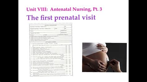 Antenatal Nursing Part 3 Prenatal Care Youtube