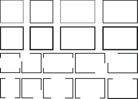 RECTANGLE SVG Rectangle Outline Svg Rectangle Frame Svg Split Square