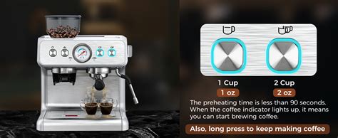 Amazon COWSAR Espresso Machine 15 Bar Semi Automatic Espresso