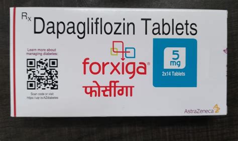 Forxiga 5 Mg Dapagliflozin Tablet At Rs 365 Stripe Antidiabetic Drug